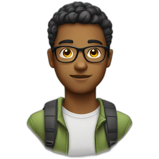 Nerd teenager emoji