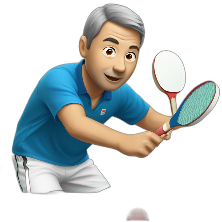 Simon gausi tablé de ping pong emoji