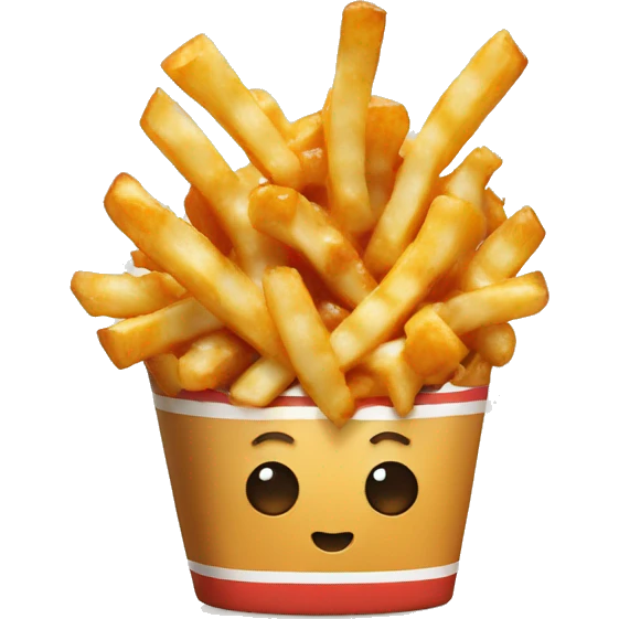 Poutine qui mange une poutine  emoji