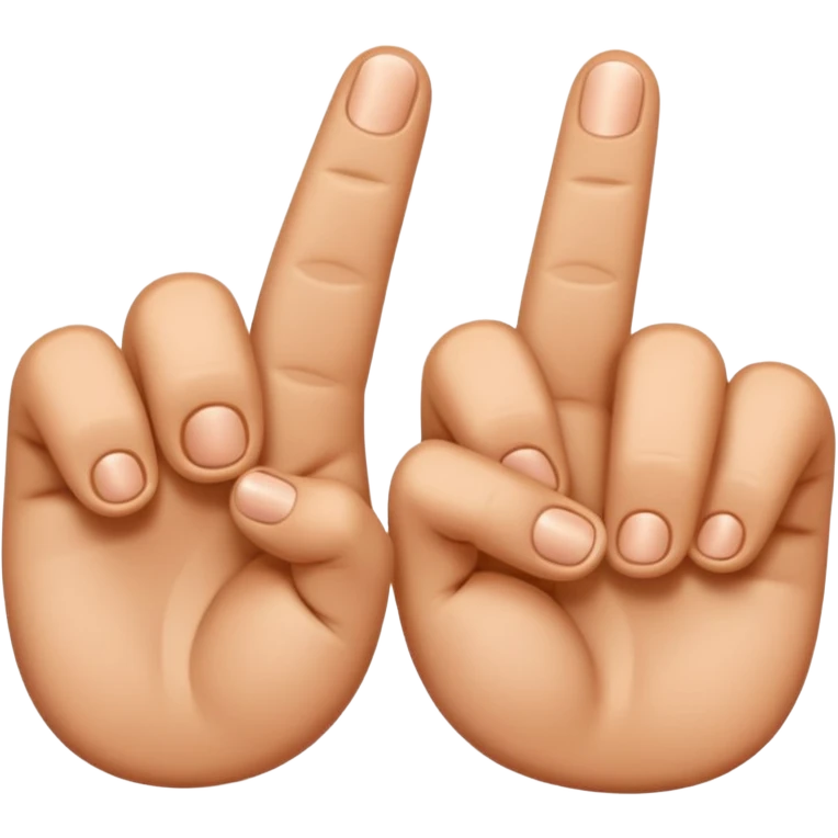 Two fingers emoji
