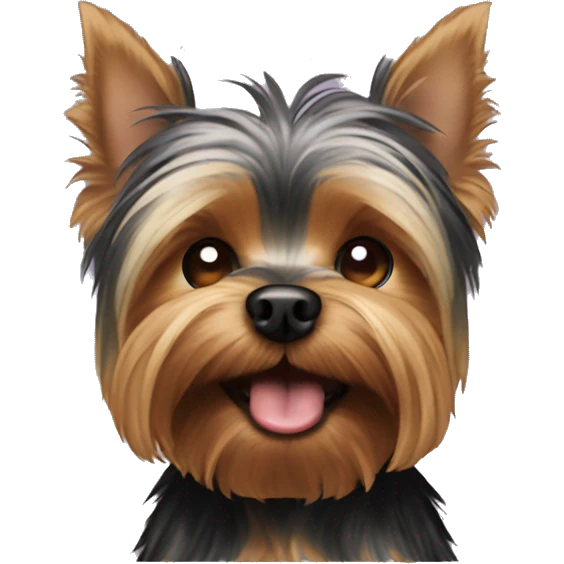 Yorkie throwing up emoji