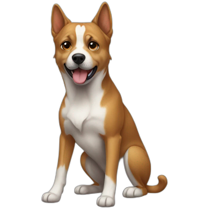 Chat sur chien emoji