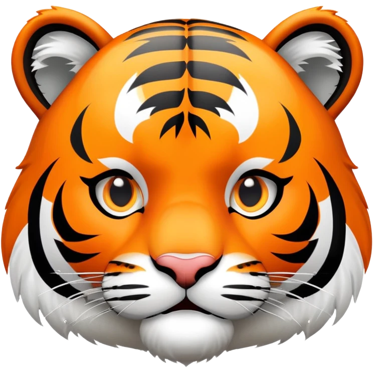tiger face with OMG speech bubble for Twitch emote emoji