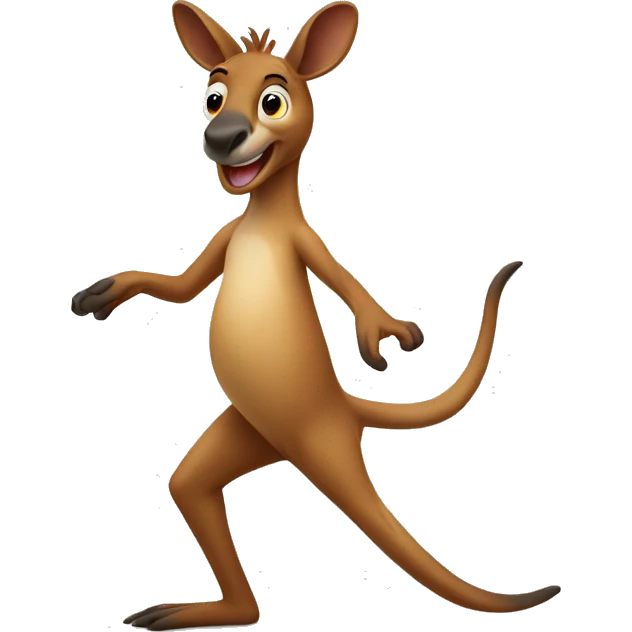 dancing kangaroo  emoji