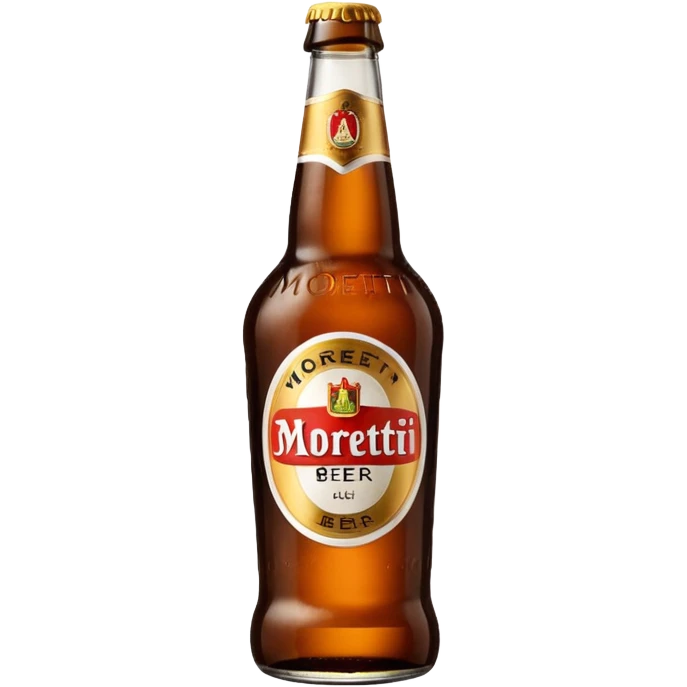 Bottiglia birra Moretti in vetro emoji