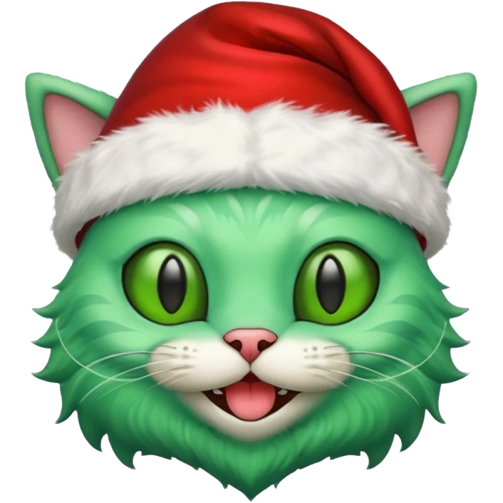 cat alein santa 
   emoji