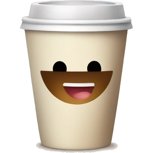 coffee cup happy emoji