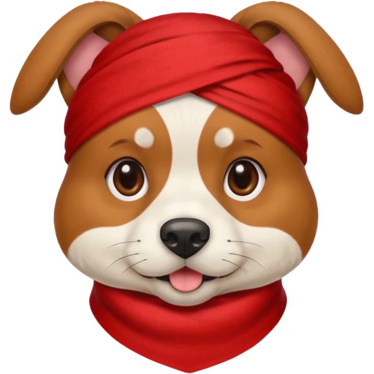 Dog with red Bandannas emoji