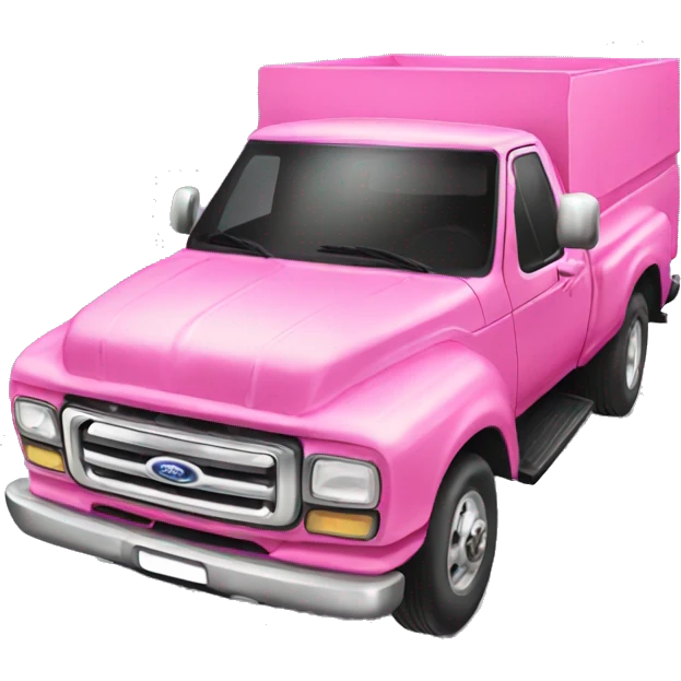 pink ford truck emoji