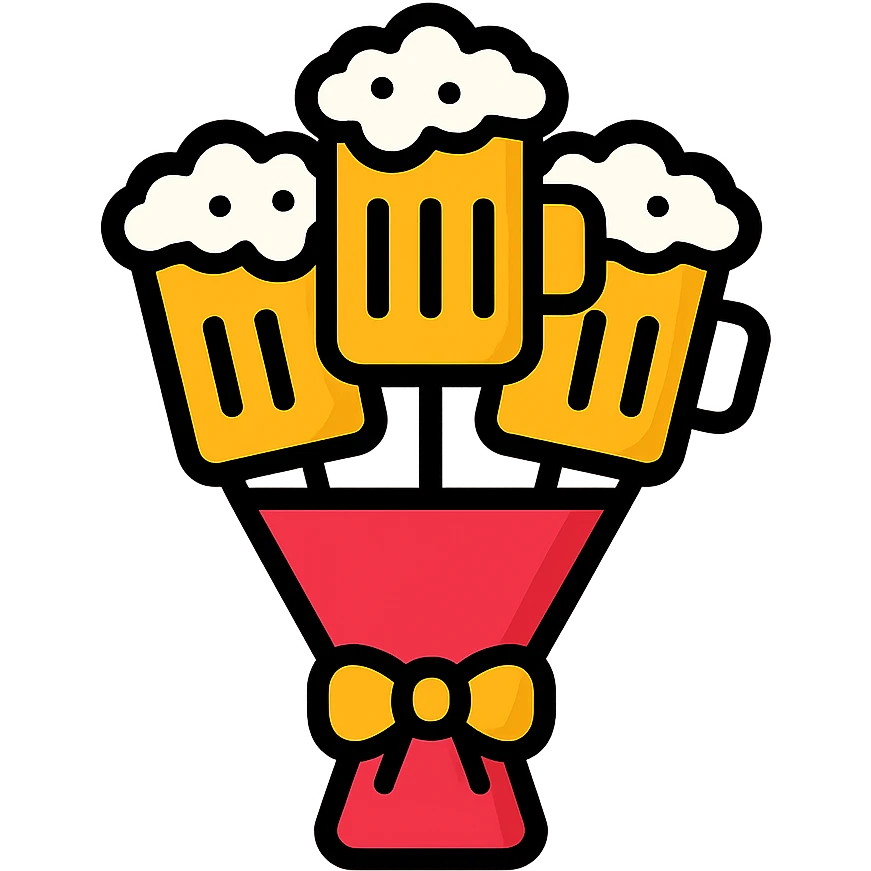 a beer bouquet emoji