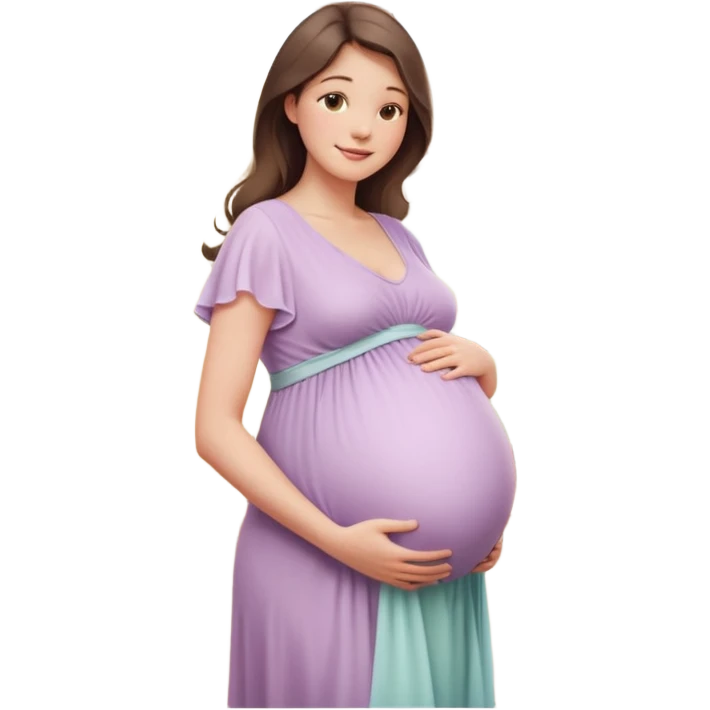 A beautiful pregnant woman standing in soft natural light near a window, gently holding her baby bump, wearing a flowing pastel dress, warm smile, cinematic photography, shallow depth of field, high resolution, soft tones, professional maternity photoshoot
 emoji