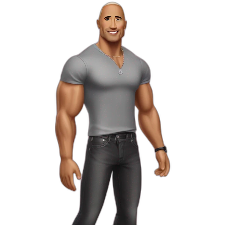 The rock barbie emoji
