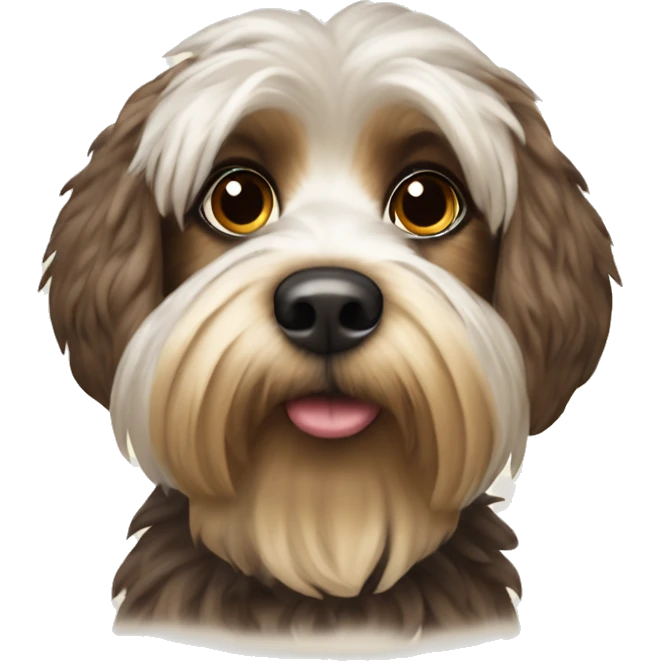 Yorkshire dog Edith christmas jersey emoji