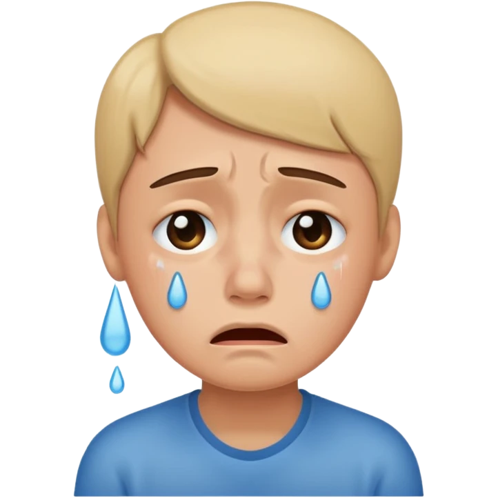 آدم که گریان می کند emoji