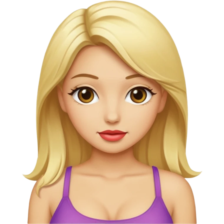 mude sexy blonde women emoji