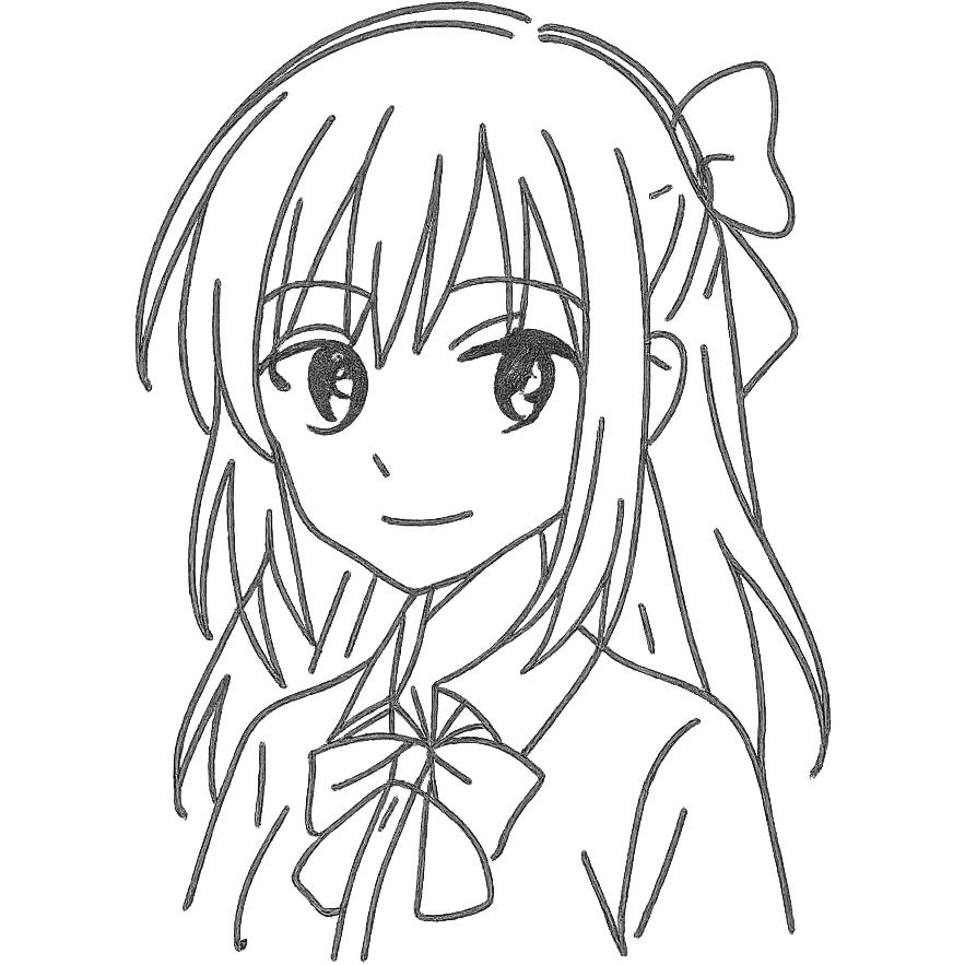 anime girl from anime "Roshidere" emoji