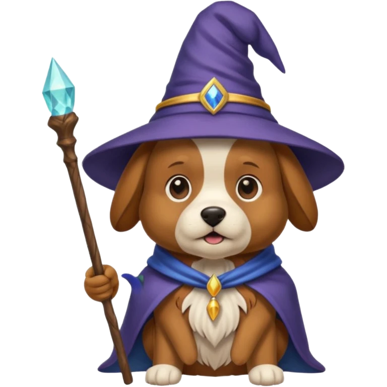 Dog wizard emoji