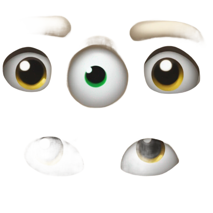 Big eye emoji big white pile  emoji