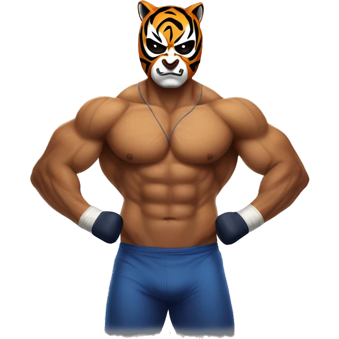 tigermask wrestler muscle up emoji
