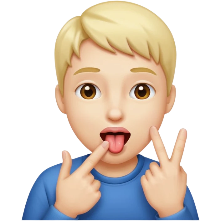 Person pinching there fingers with there tongue out emoji