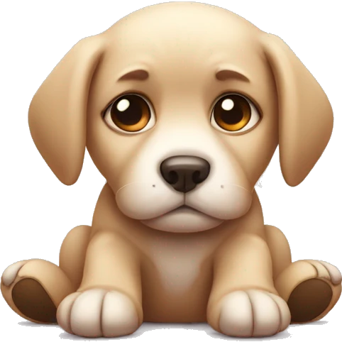 cute litle sad puppy emoji