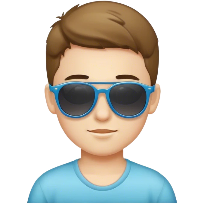 Boy with sunglasses  emoji