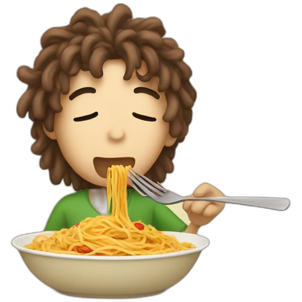 Kappa eating spaghetti emoji