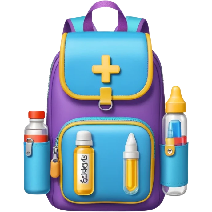 EpiPen in backpack purse not brown different EpiPen emoji