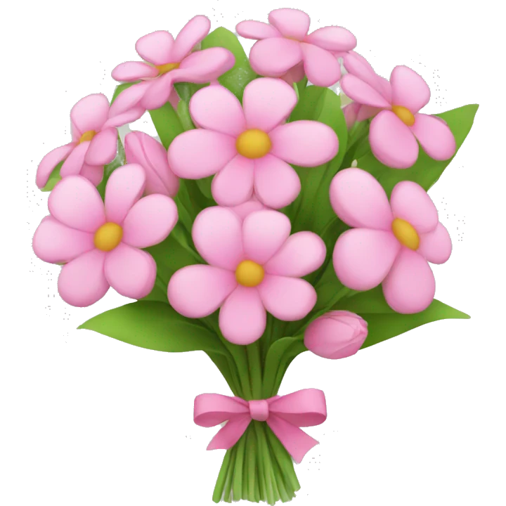 Pink flower bouquet  emoji