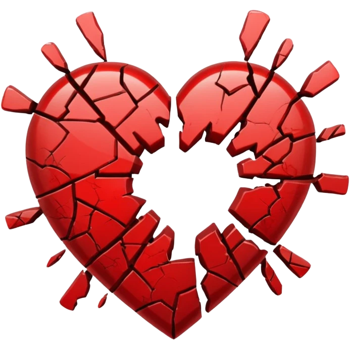 shattered heart emoji