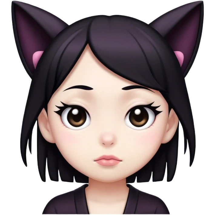 Kuromi giving side eye emoji