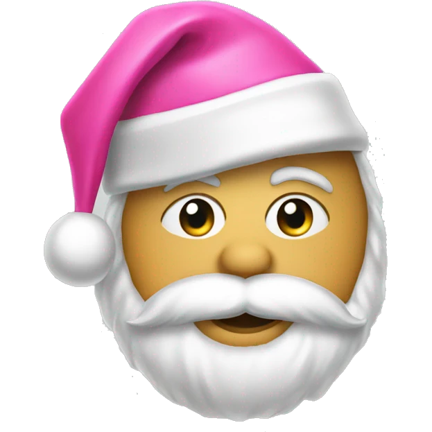 pink santa hat emoji