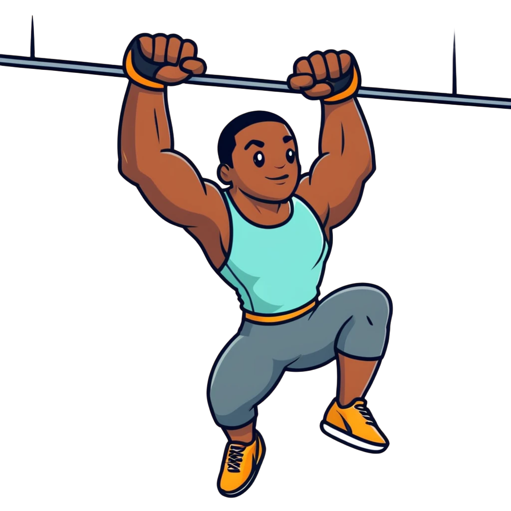African American man climbing a wall emoji