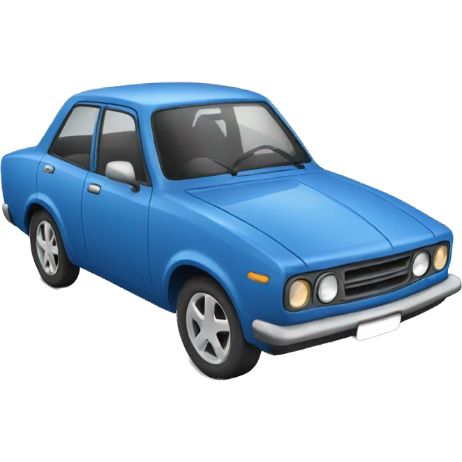 Blue car emoji
