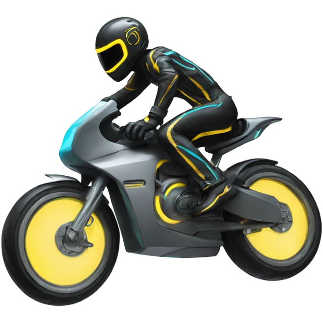 tron bike wheelie  emoji