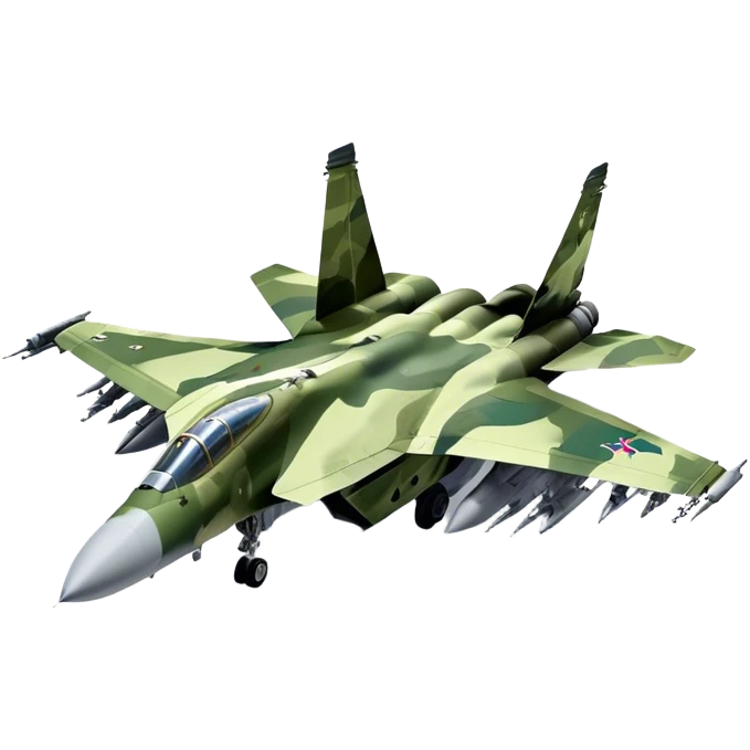 SU-35 Jet - Sukhoi (Model Year: 2020) (Iconic colour: Camouflage green) emoji