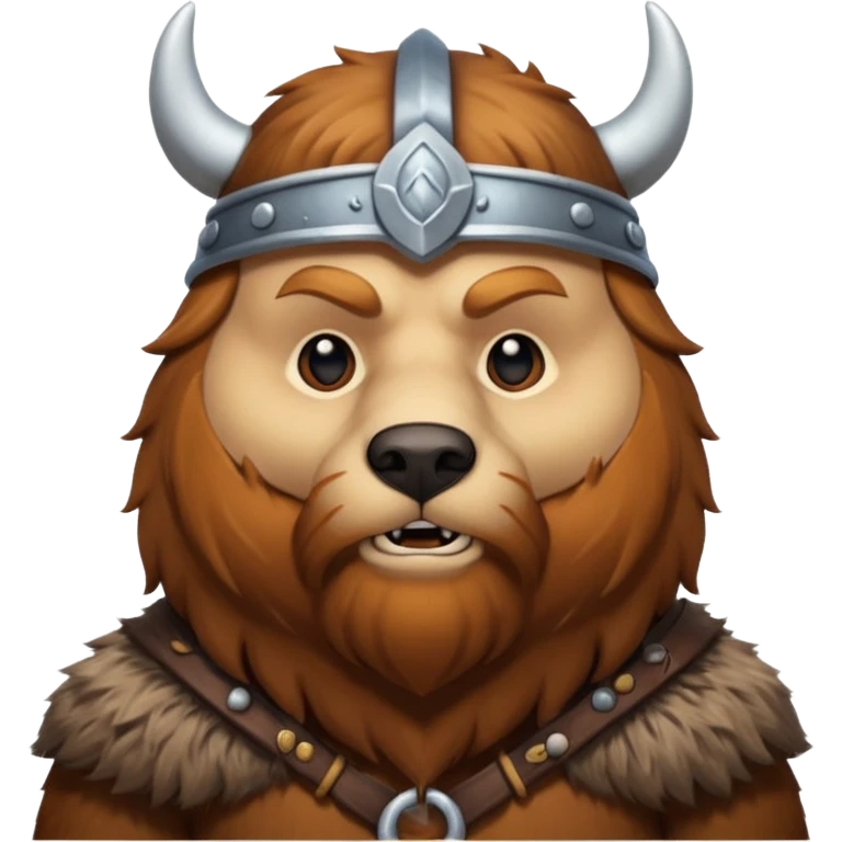 Bear viking emoji