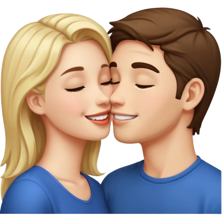 young people kissing  emoji