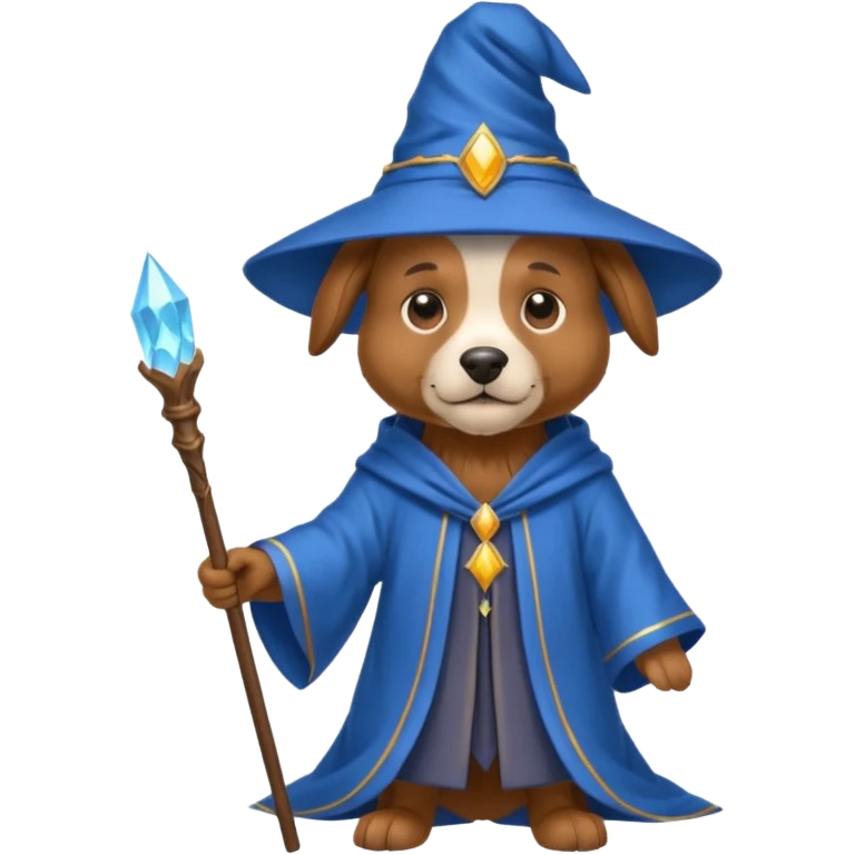 Dog wizard emoji