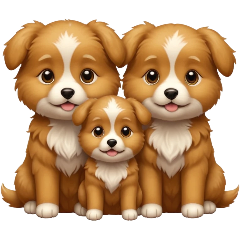 3 puppies emoji