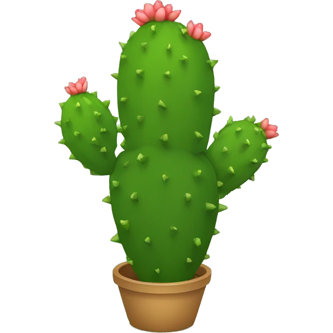 single round Nopal without pot emoji