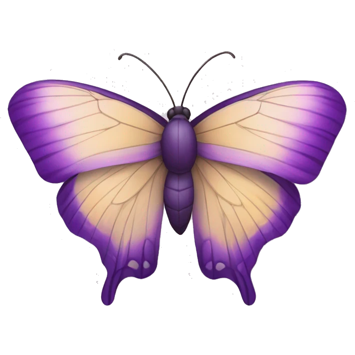 Mariposa morada emoji