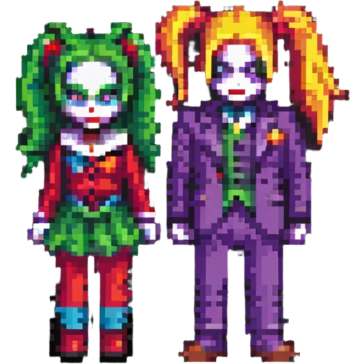 the Joker and Harley Quinn together emoji