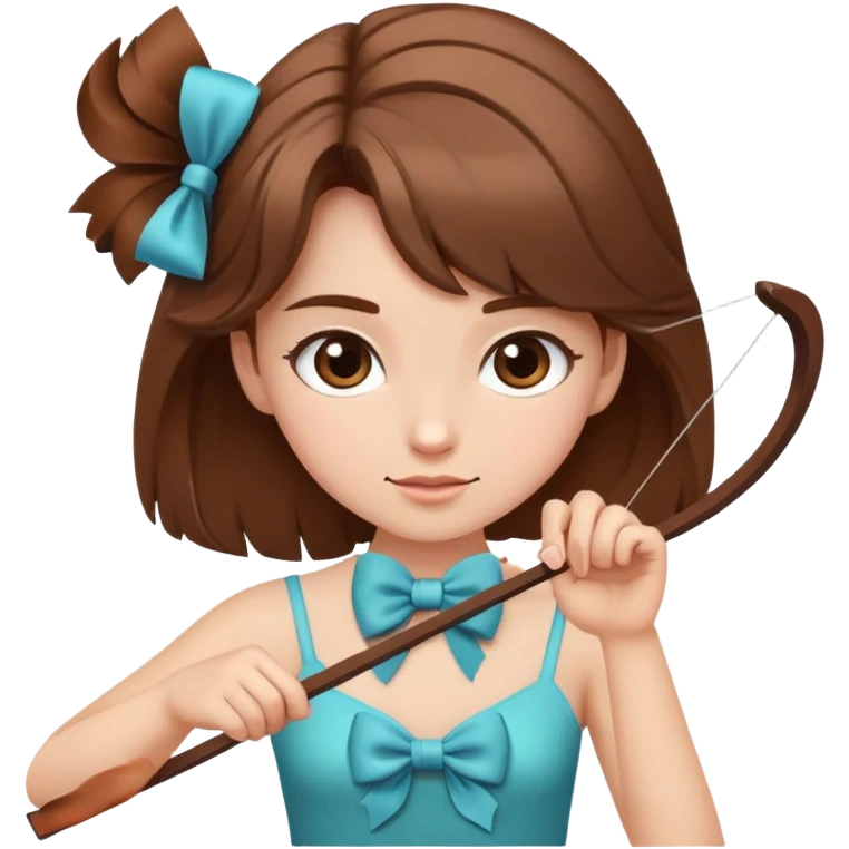 Fais moi une fille brune qui fait une révérence  emoji