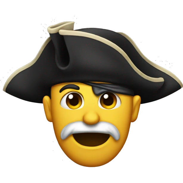one-eyed pirate emoji