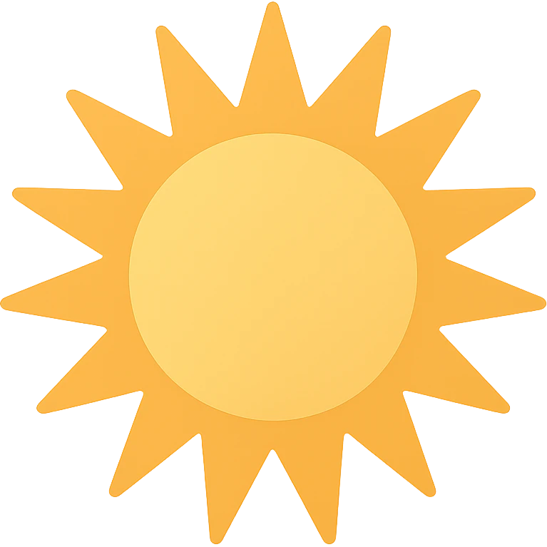 Sunburst emoji