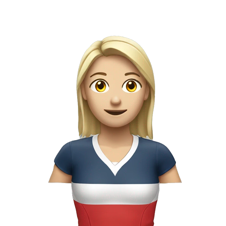 jugadora rubia de voley recibiendo  emoji