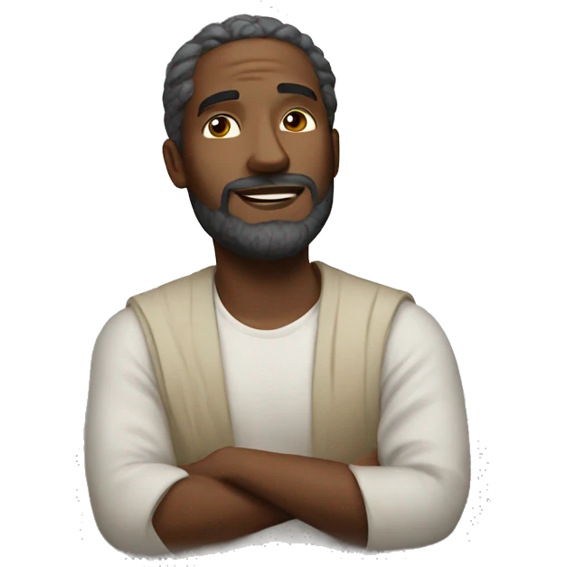 man with god emoji
