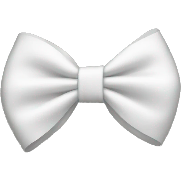 White bow  emoji