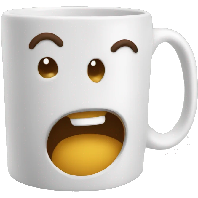 Mug whit footh emoji